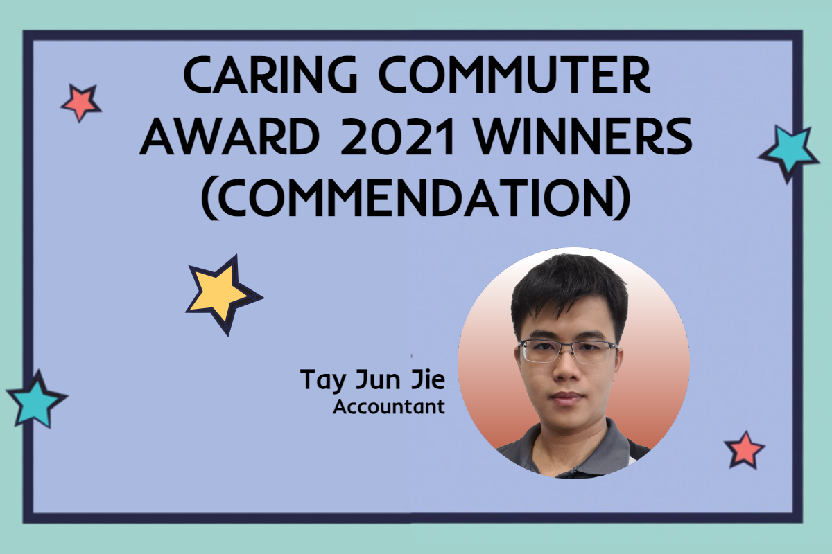 Meet Mr Tay Jun Jie, Accountant and Caring Commuter Award 2021 Winner