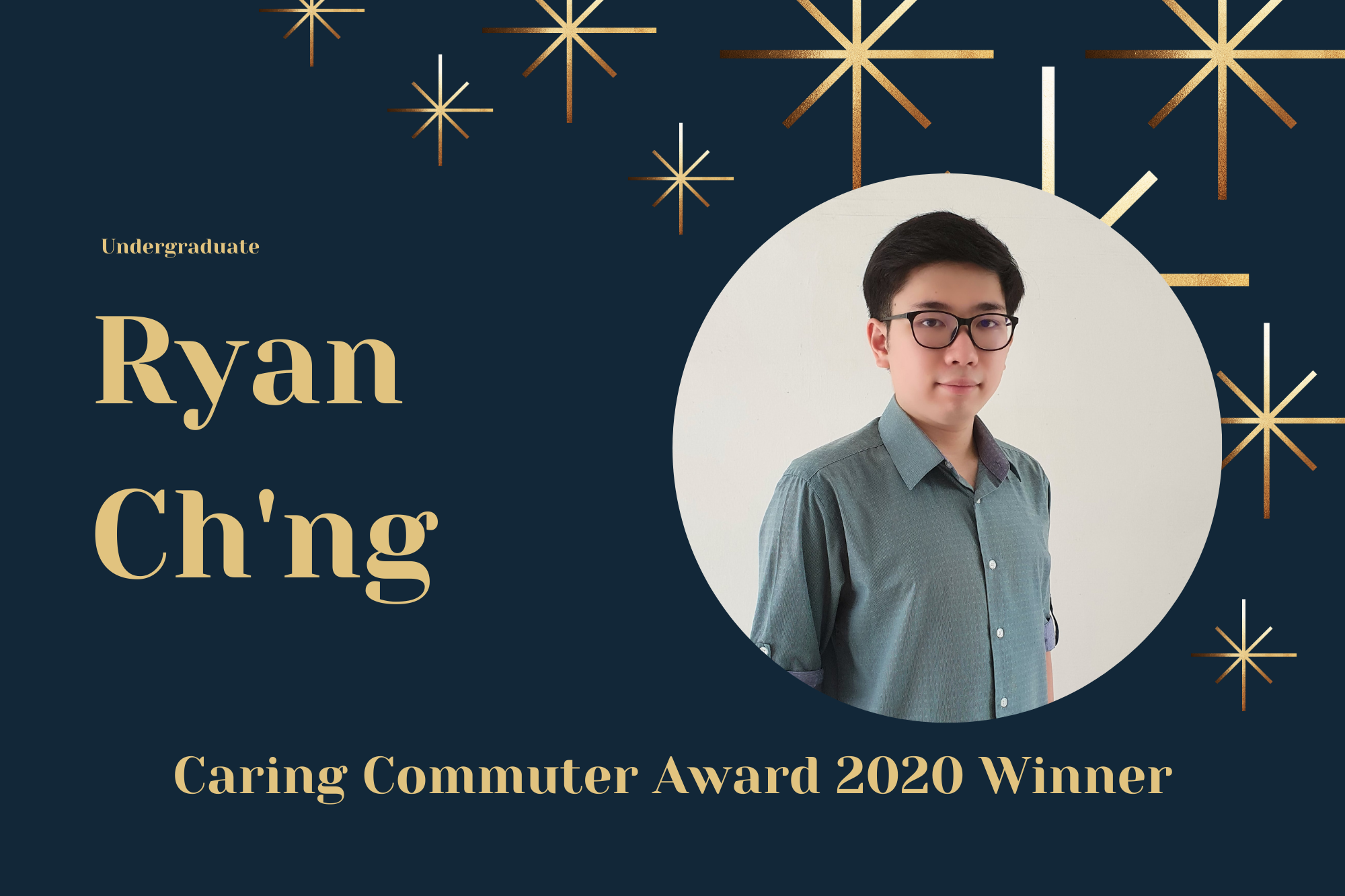 Meet Ryan, Undergraduate and Caring Commuter Award 2020 Winner