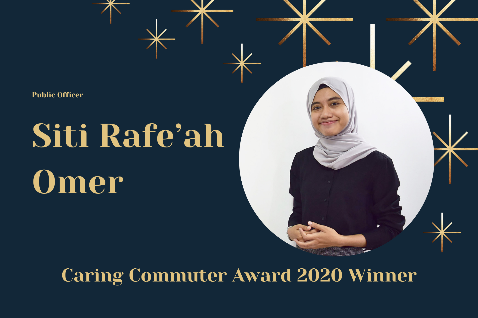 Meet Rafe'ah, Undergraduate and Caring Commuter Award 2020 Winner